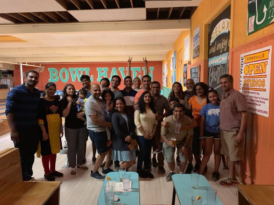 Team at stadium track